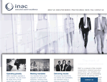 Tablet Screenshot of inac-global.com